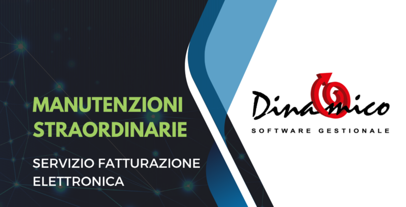 Manutenzioni straordinarie servizio fatturazione elettronica